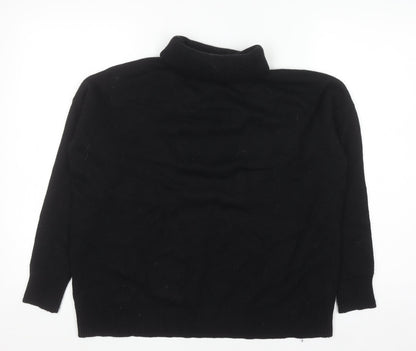 Boden Women’s Black Roll Neck Wool Blend Jumper Size S