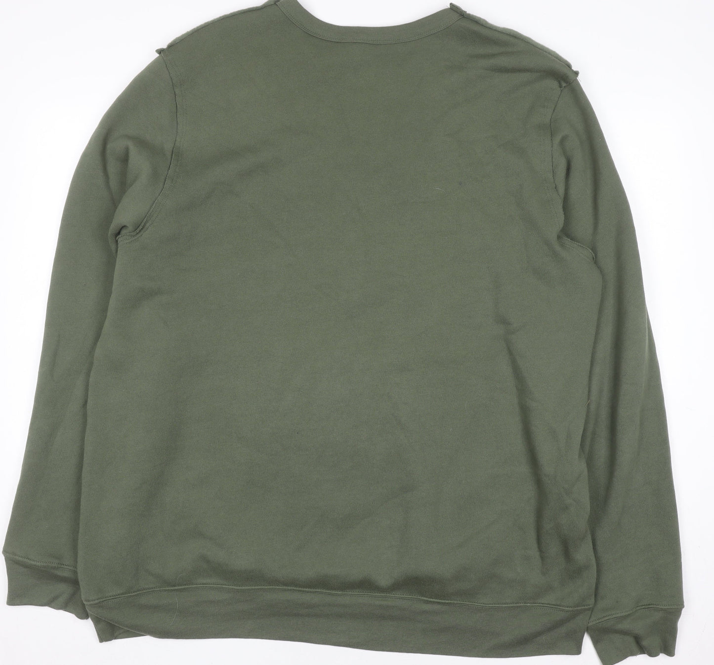 Mens UK Size XL Bella + Canvas Green Pullover Sweatshirt