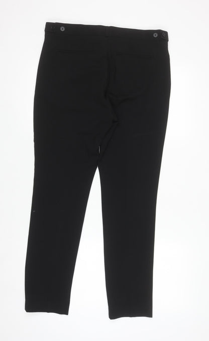 Womens UK Size 16 H&M Slim Fit Business Casual Workwear Black Trousers