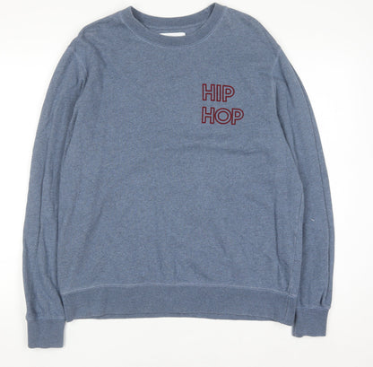 Mens UK Size L Maison Labiche Blue Pullover Sweatshirt