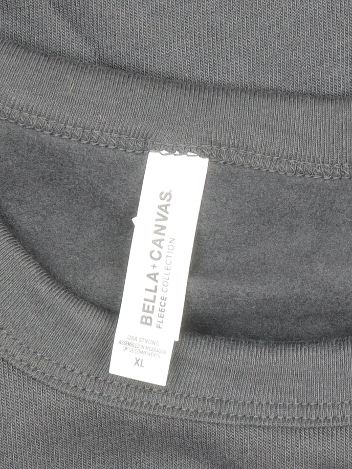 Mens UK Size XL Bella + Canvas Black Pullover Sweatshirt