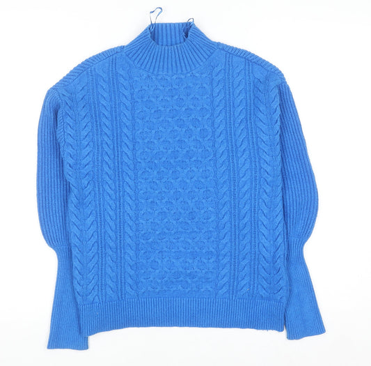 Womens UK Size S Marks and Spencer Blue Pullover Jumper