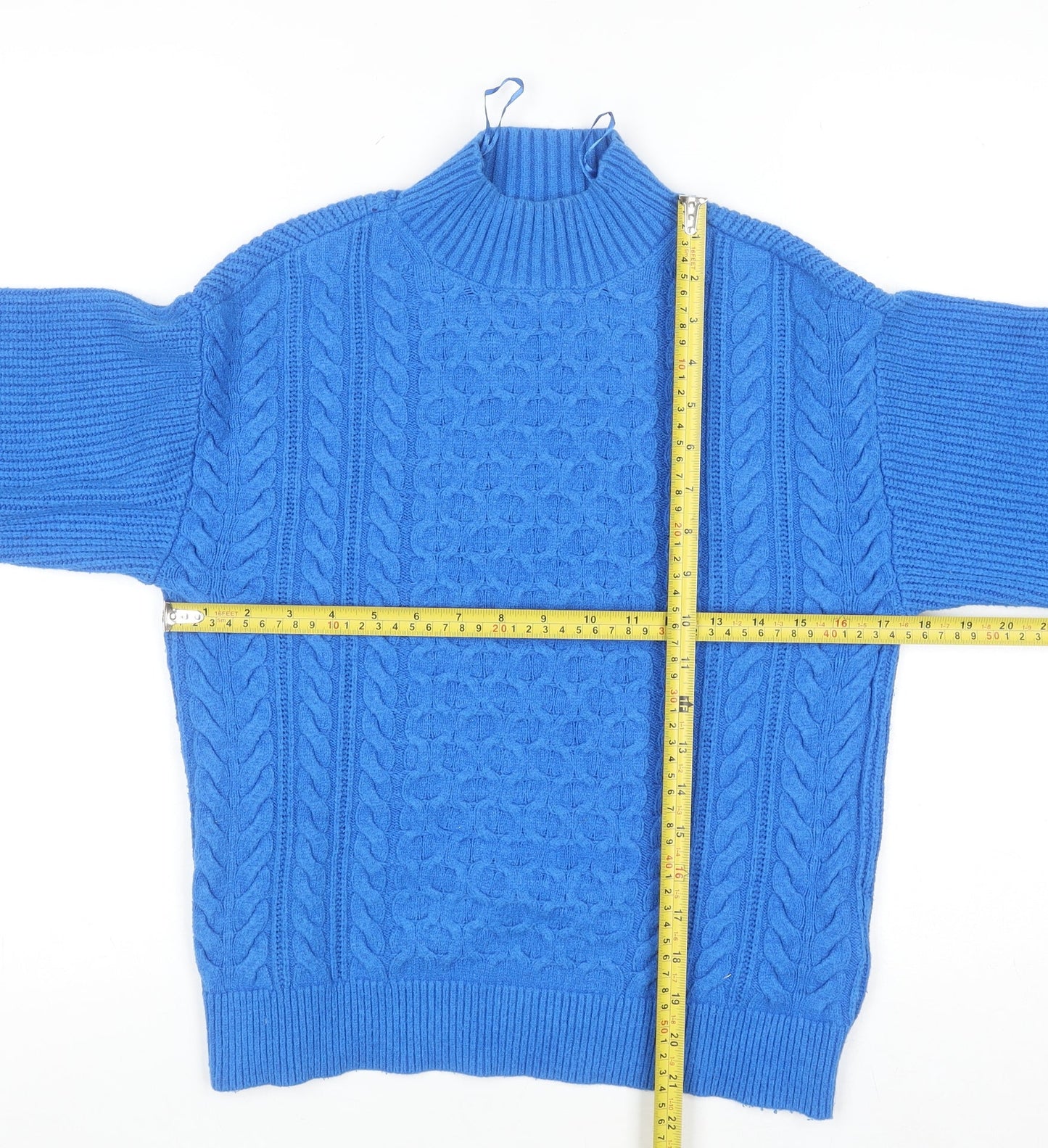 Womens UK Size S Marks and Spencer Blue Pullover Jumper
