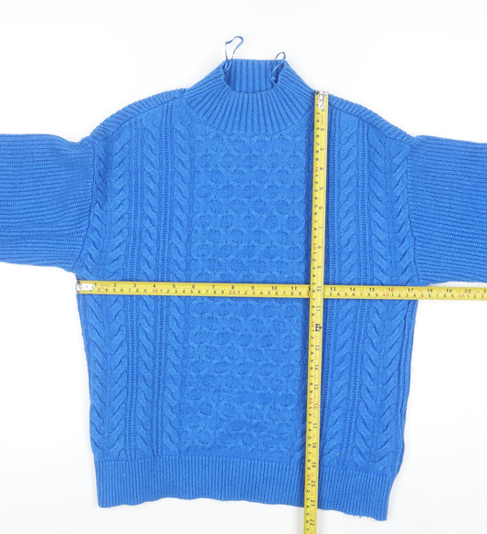 Womens UK Size S Marks and Spencer Blue Pullover Jumper