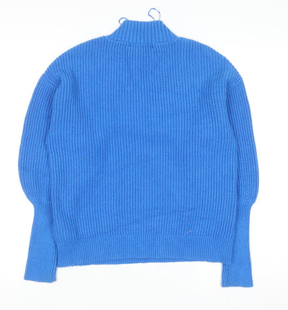 Womens UK Size S Marks and Spencer Blue Pullover Jumper