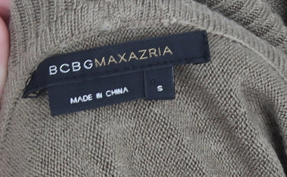 Womens UK Size S BCBGMAXAZRIA Beige Pullover Jumper