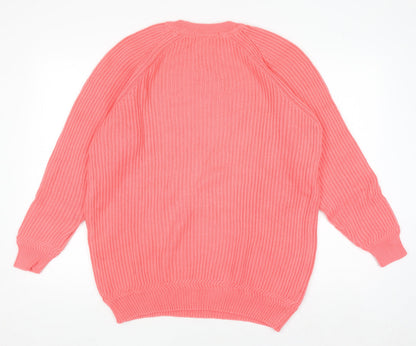 Womens UK Size 10 Marks and Spencer Pink Pullover Jumper