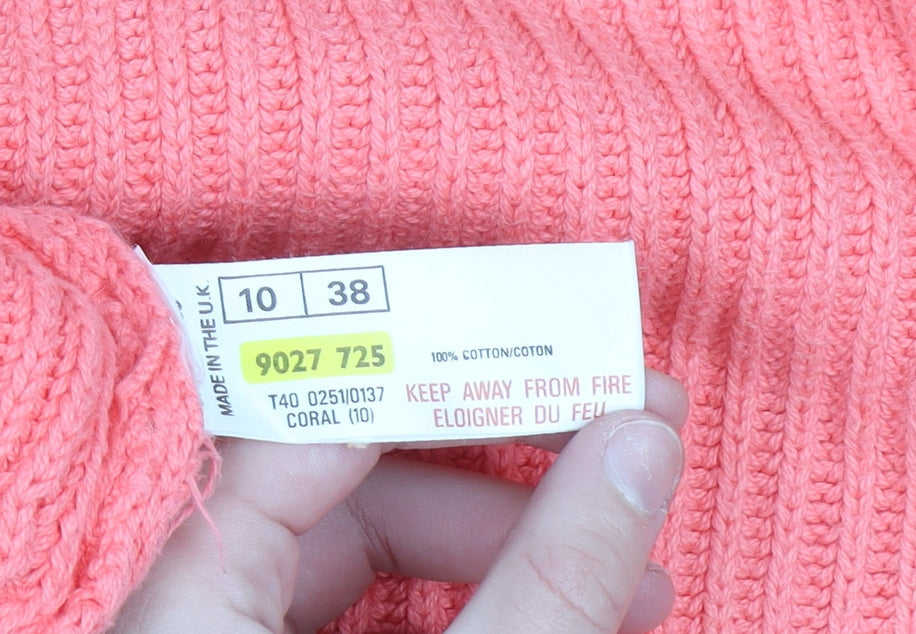 Womens UK Size 10 Marks and Spencer Pink Pullover Jumper