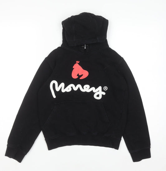Boys UK Size 12-13 Years Money Black Pullover Hoodie