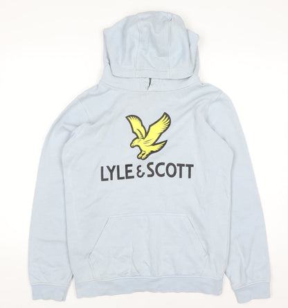 Boys UK Size 14-15 Years Lyle & Scott Blue Pullover Hoodie