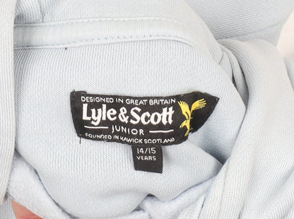 Boys UK Size 14-15 Years Lyle & Scott Blue Pullover Hoodie