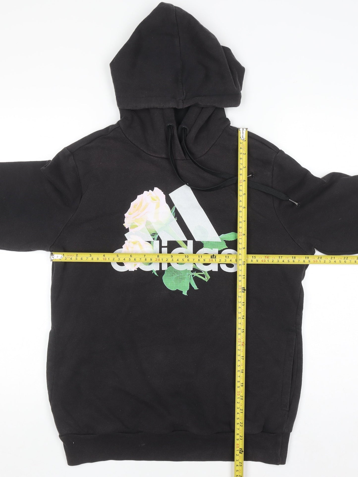Womens UK Size M adidas Black Pullover Hoodie