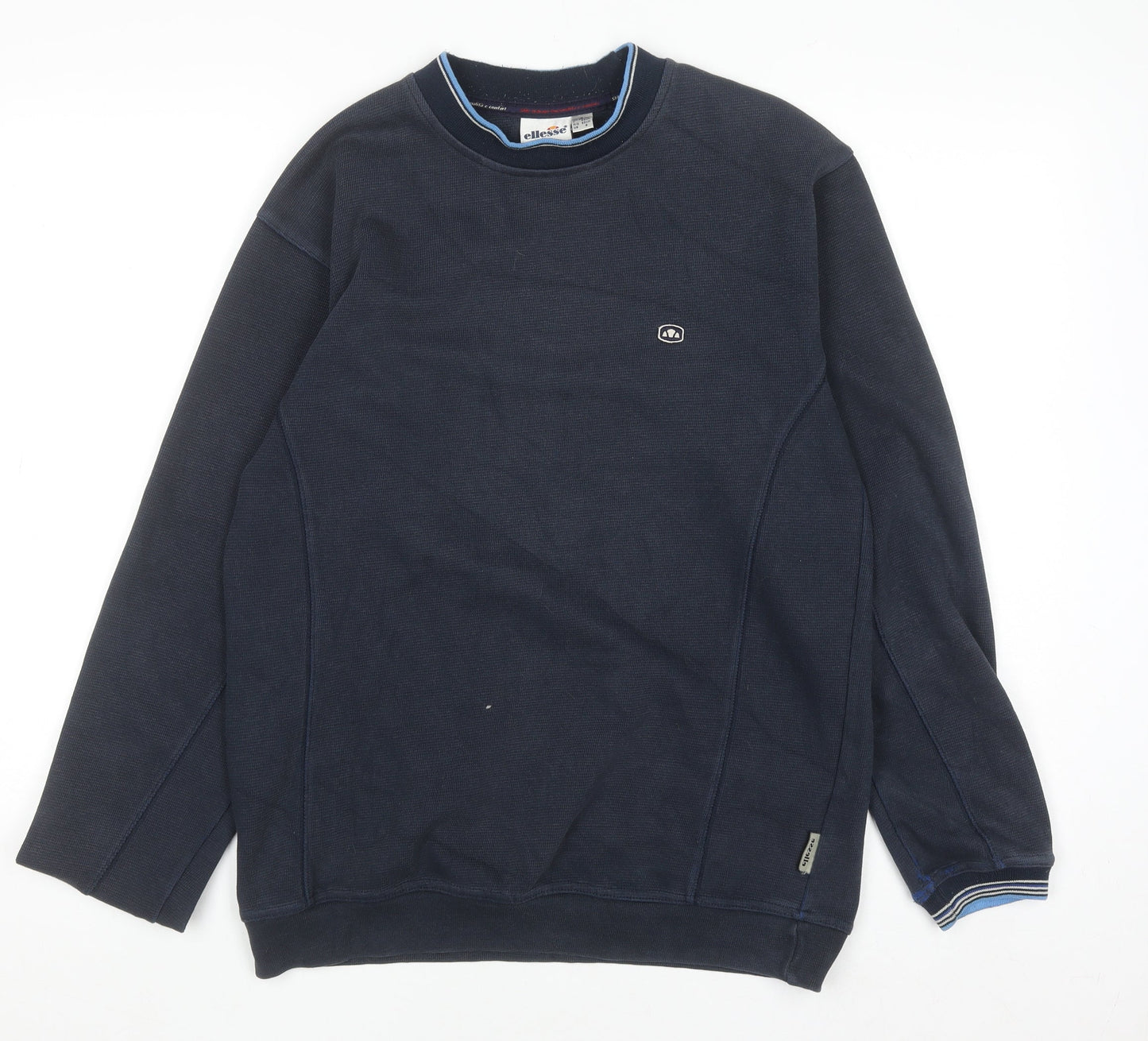 Mens UK Size S ellesse Blue Pullover Sweatshirt