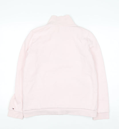 Womens UK Size M Tommy Hilfiger Pink Pullover Sweatshirt