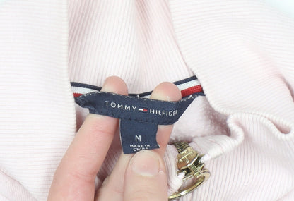 Womens UK Size M Tommy Hilfiger Pink Pullover Sweatshirt