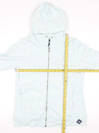 Womens UK Size L Superdry Blue Full Zip Hoodie