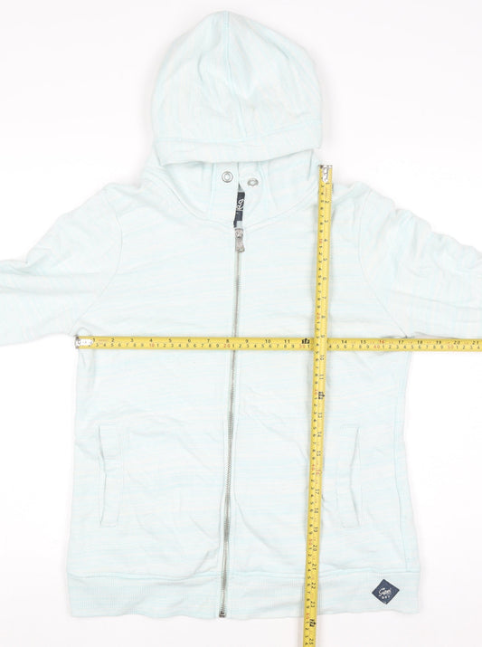 Womens UK Size L Superdry Blue Full Zip Hoodie