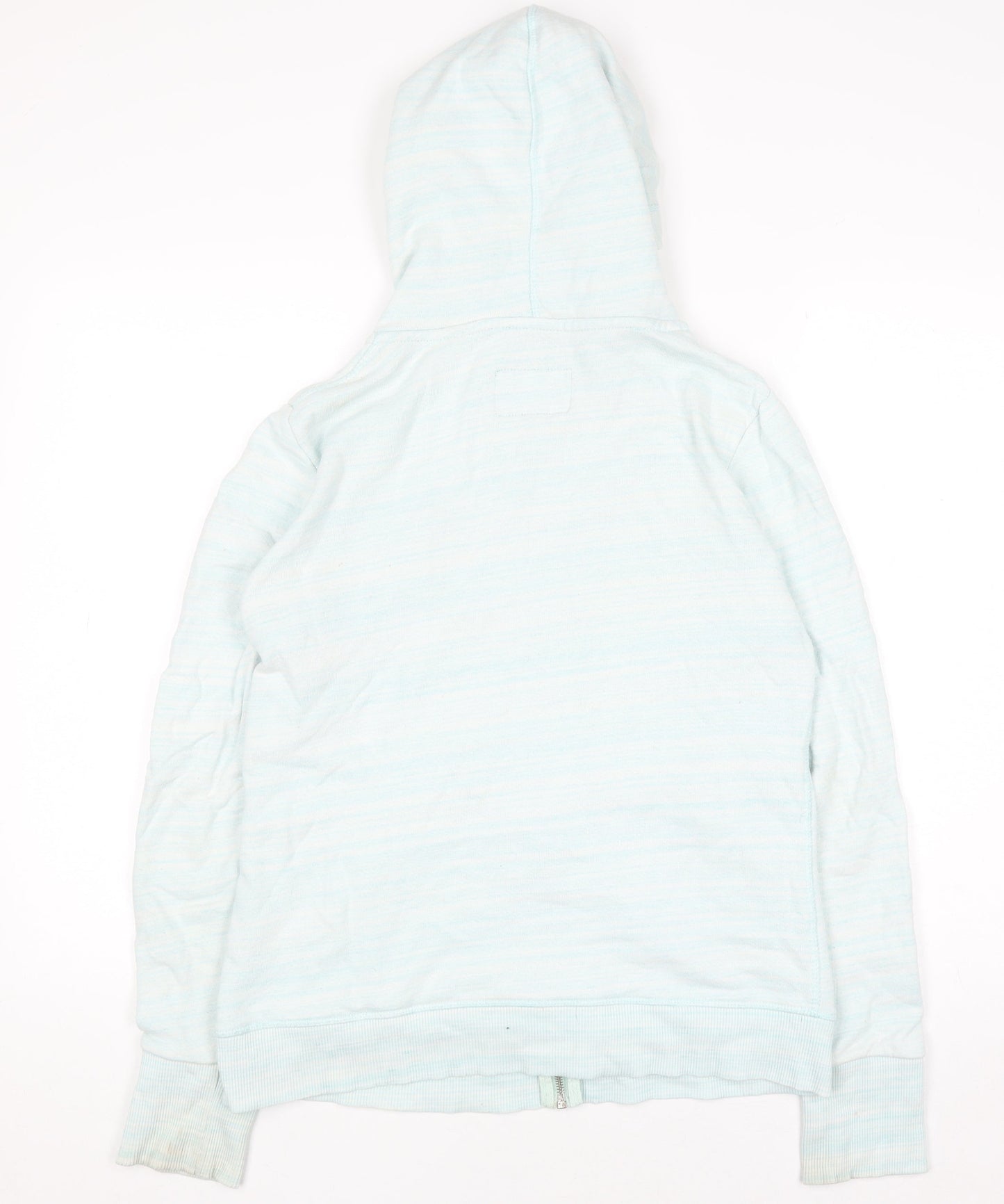 Womens UK Size L Superdry Blue Full Zip Hoodie