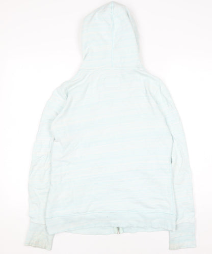 Womens UK Size L Superdry Blue Full Zip Hoodie
