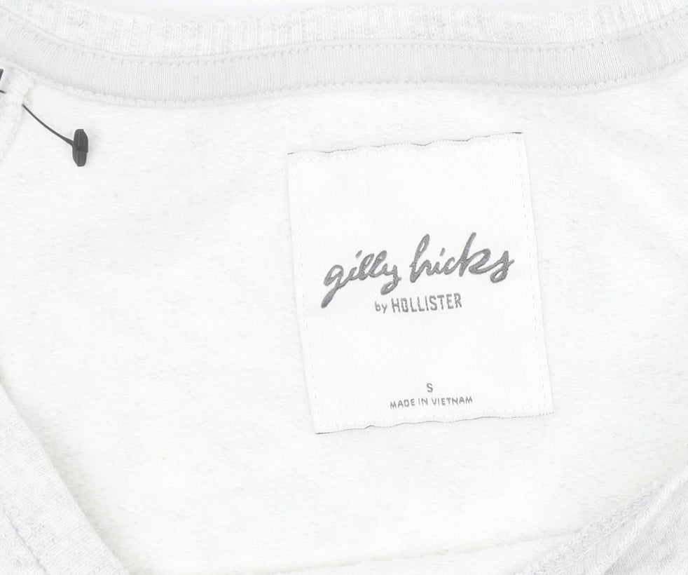 Womens UK Size S Gilly Hicks by Hollister Grey Pullover Sweatshirt