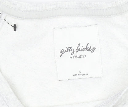 Womens UK Size S Gilly Hicks by Hollister Grey Pullover Sweatshirt