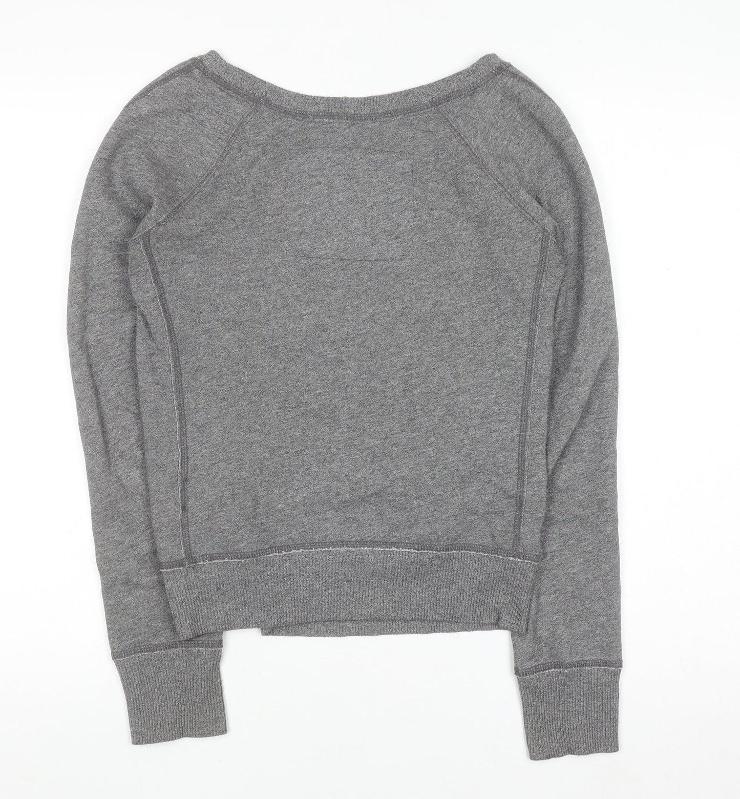 Womens UK Size XS Abercrombie & Fitch Grey Pullover Sweatshirt