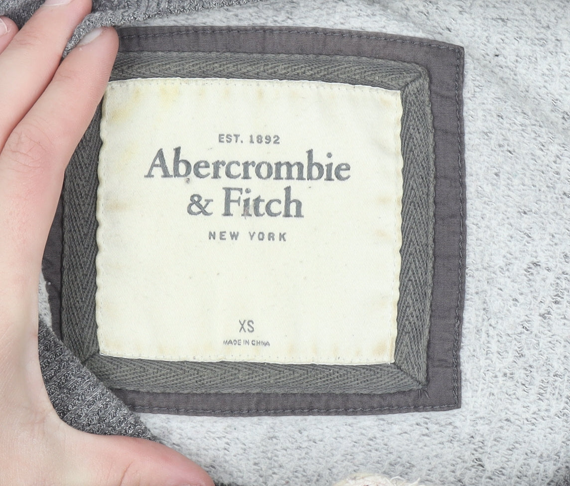 Womens UK Size XS Abercrombie & Fitch Grey Pullover Sweatshirt