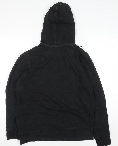 Mens UK Size M JACK & JONES Black Pullover Hoodie