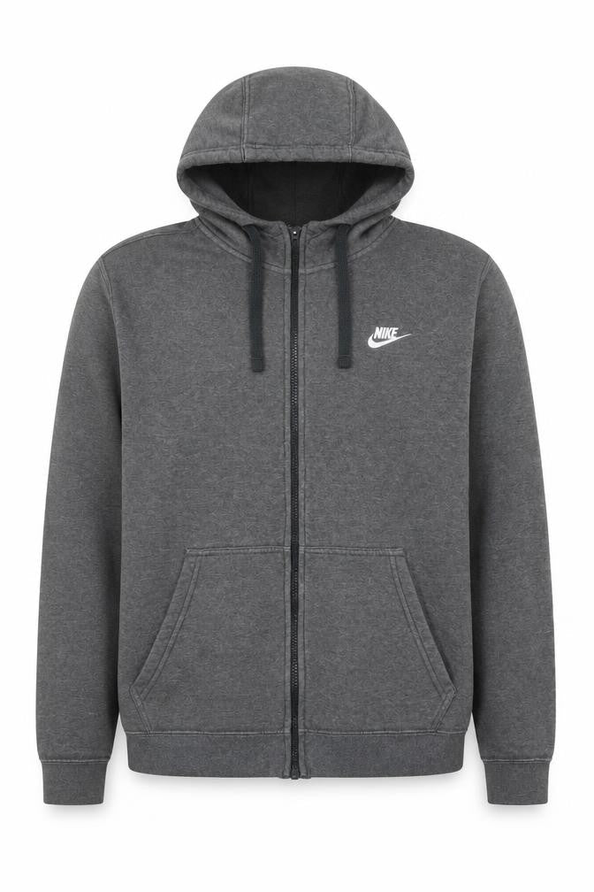 Mens UK Size M Nike Grey Full Zip Hoodie