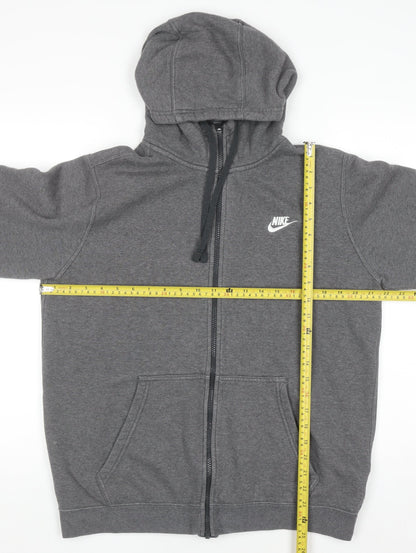 Mens UK Size M Nike Grey Full Zip Hoodie