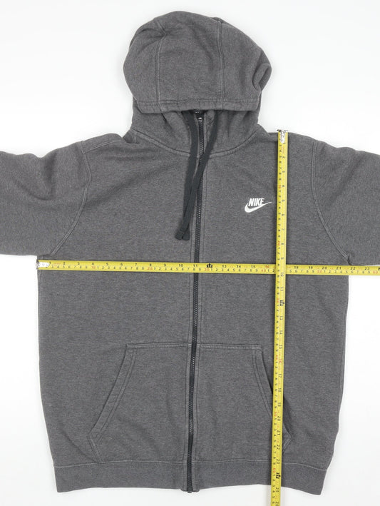 Mens UK Size M Nike Grey Full Zip Hoodie