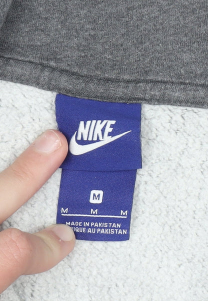 Mens UK Size M Nike Grey Full Zip Hoodie
