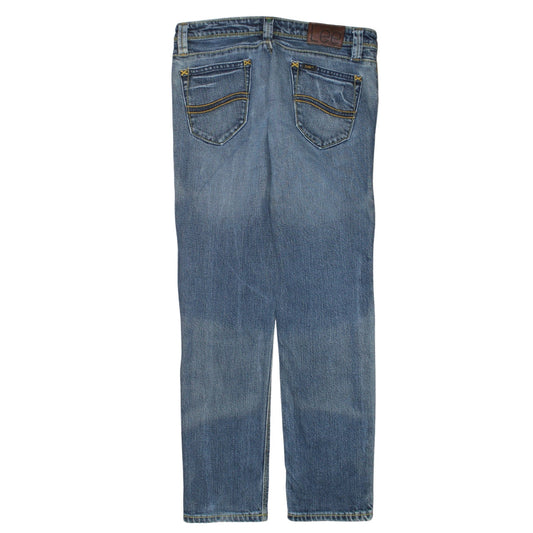 Womens UK Size 29 Lee Regular Fit Straight Blue Jeans
