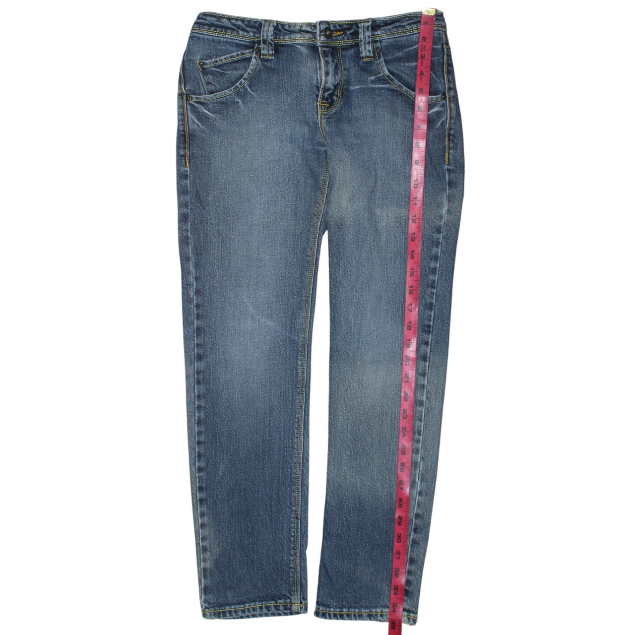 Womens UK Size 29 Lee Regular Fit Straight Blue Jeans