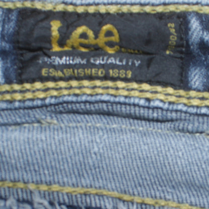 Womens UK Size 29 Lee Regular Fit Straight Blue Jeans