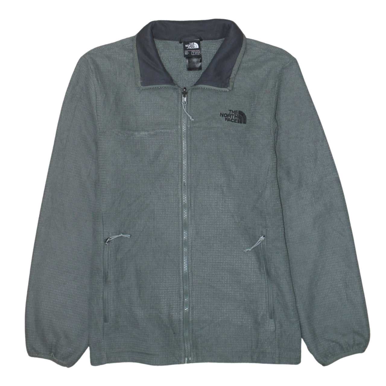 The North Face Men's Green Fleece Full Zip Jacket Size S