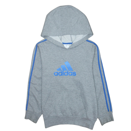 Boys UK Size L adidas Grey Pullover Hoodie