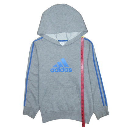 Boys UK Size L adidas Grey Pullover Hoodie