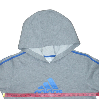 Boys UK Size L adidas Grey Pullover Hoodie