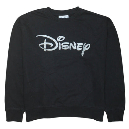 Womens UK Size 10 Disney Black Pullover Sweatshirt