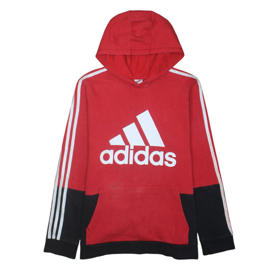 Womens UK Size 18/20 adidas Red Pullover Hoodie