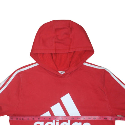 Womens UK Size 18/20 adidas Red Pullover Hoodie