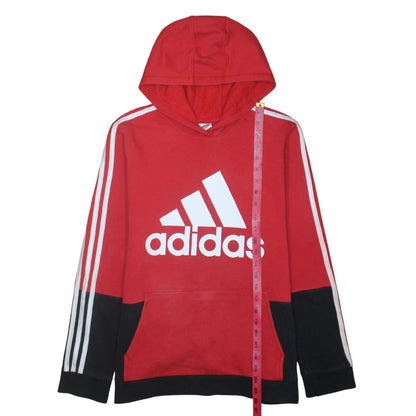 Womens UK Size 18/20 adidas Red Pullover Hoodie