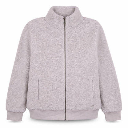 Calvin Klein Women's White Fleece Zip Jacket Size S