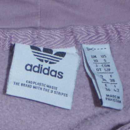 Womens UK Size 10 adidas Purple Pullover Hoodie