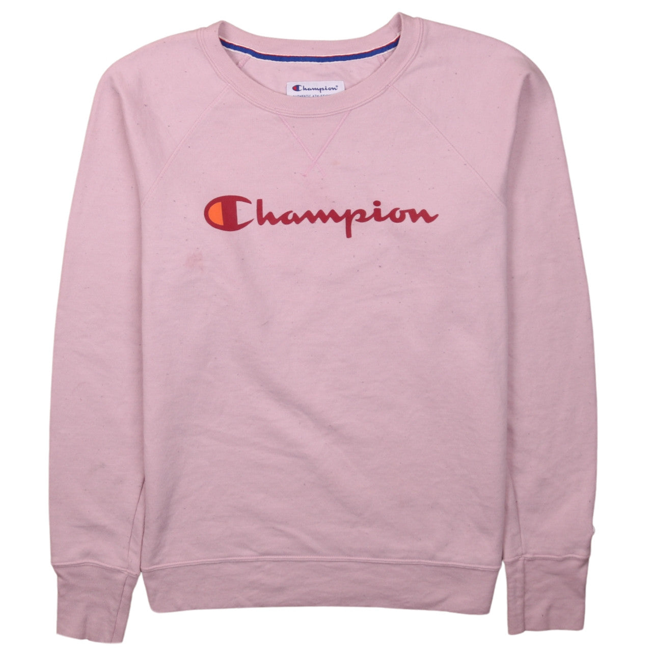 Womens UK Size S Champion Pink Pullover Sweatshirt