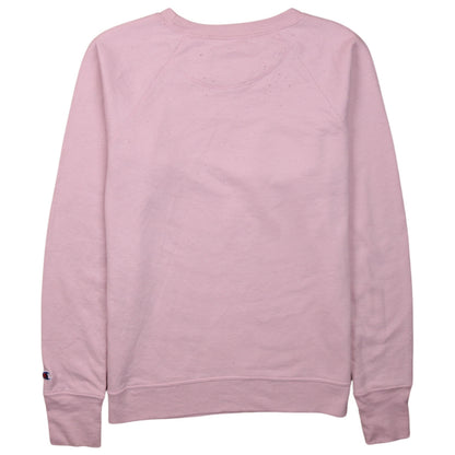 Womens UK Size S Champion Pink Pullover Sweatshirt