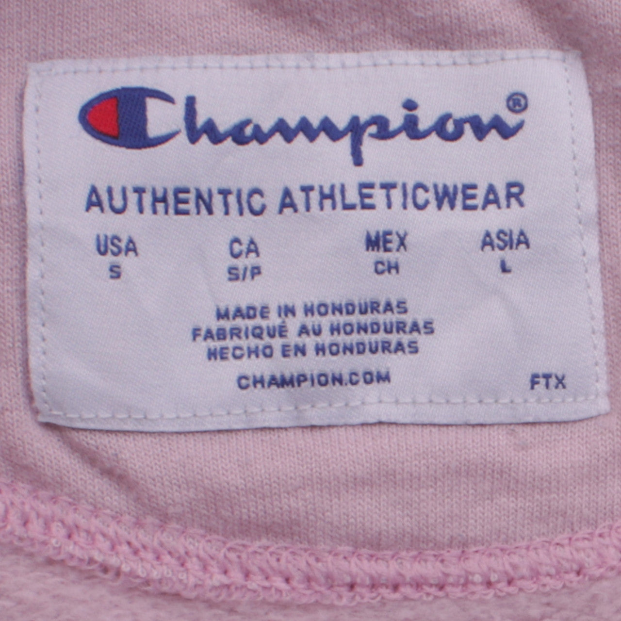 Womens UK Size S Champion Pink Pullover Sweatshirt