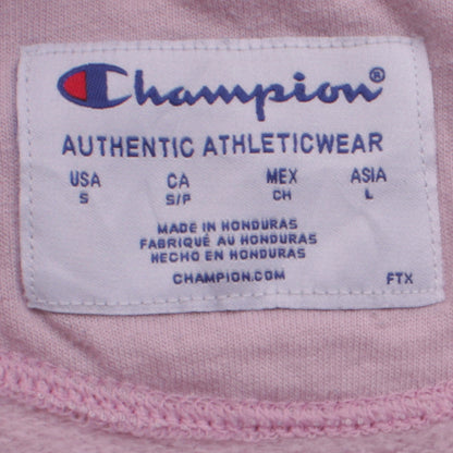 Womens UK Size S Champion Pink Pullover Sweatshirt