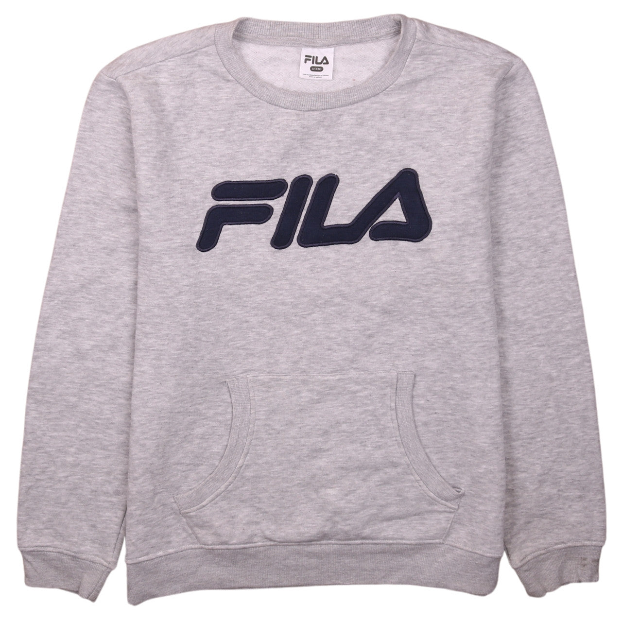 Womens UK Size 14/16 FILA Grey Pullover Sweatshirt